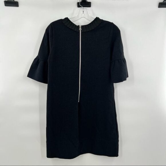 French Connection Bell sleeve shift dress black size 4 RN 53372 - Picture 4 of 9